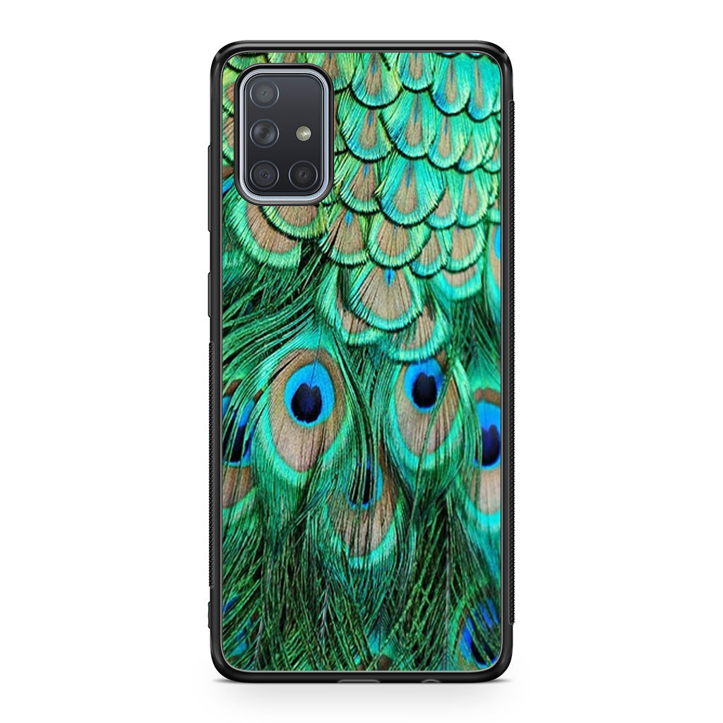 Peacock Feather Galaxy A51 / A71 Case