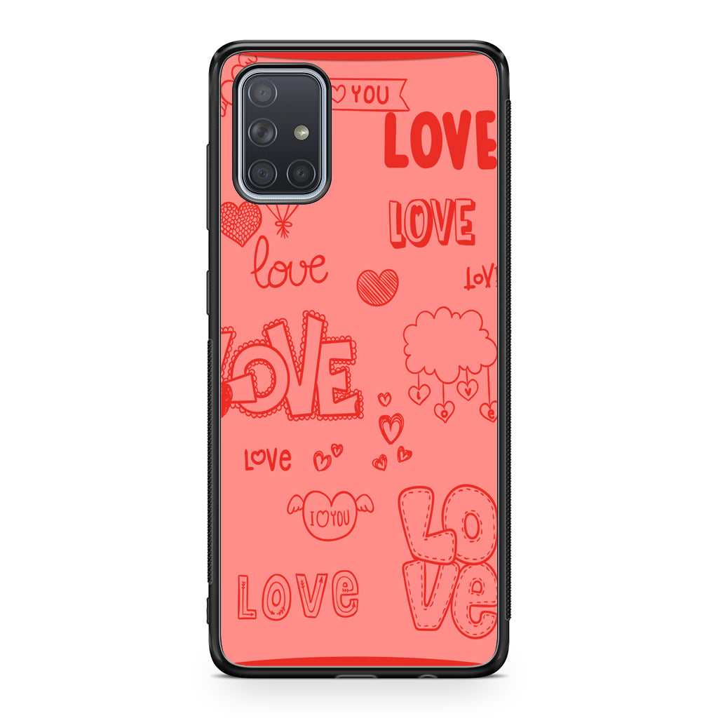 Pink Lover Galaxy A51 / A71 Case