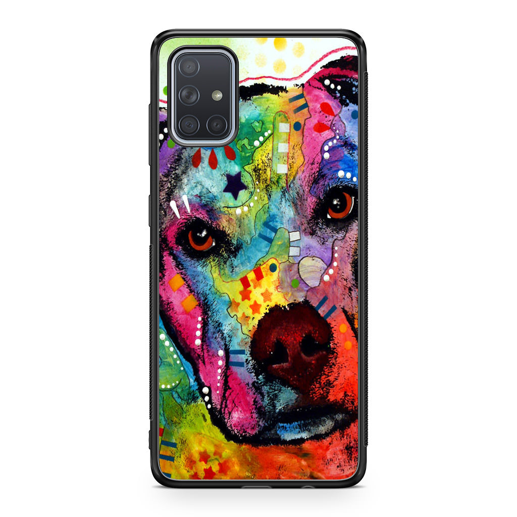 Pitbull Love Painting Galaxy A51 / A71 Case