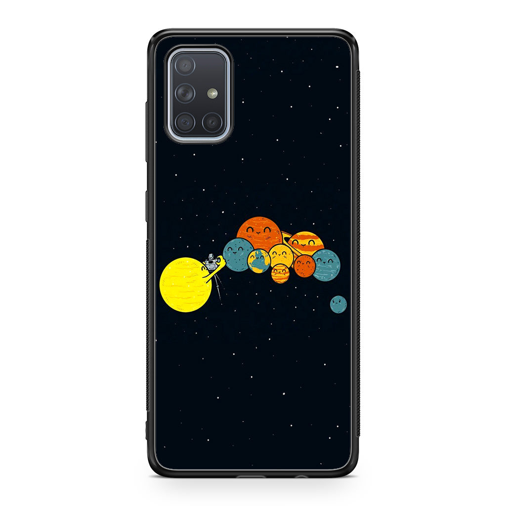 Planet Cute Illustration Galaxy A51 / A71 Case