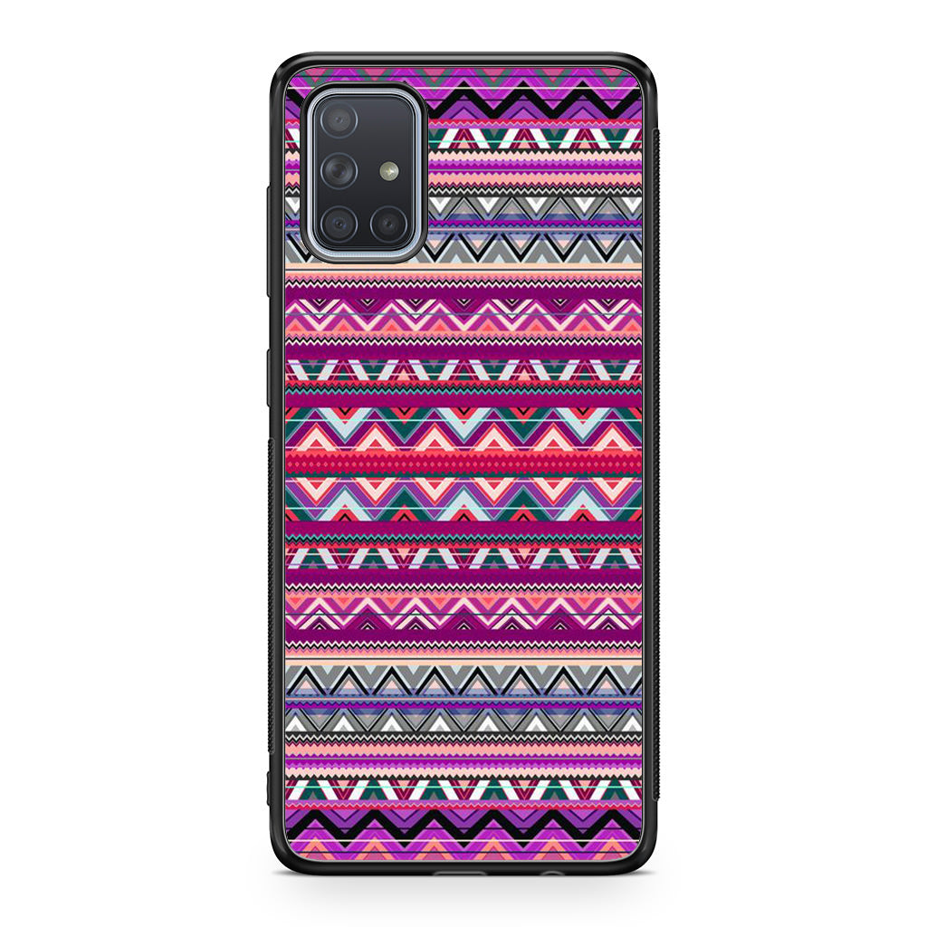 Purple Aztec Art Galaxy A51 / A71 Case