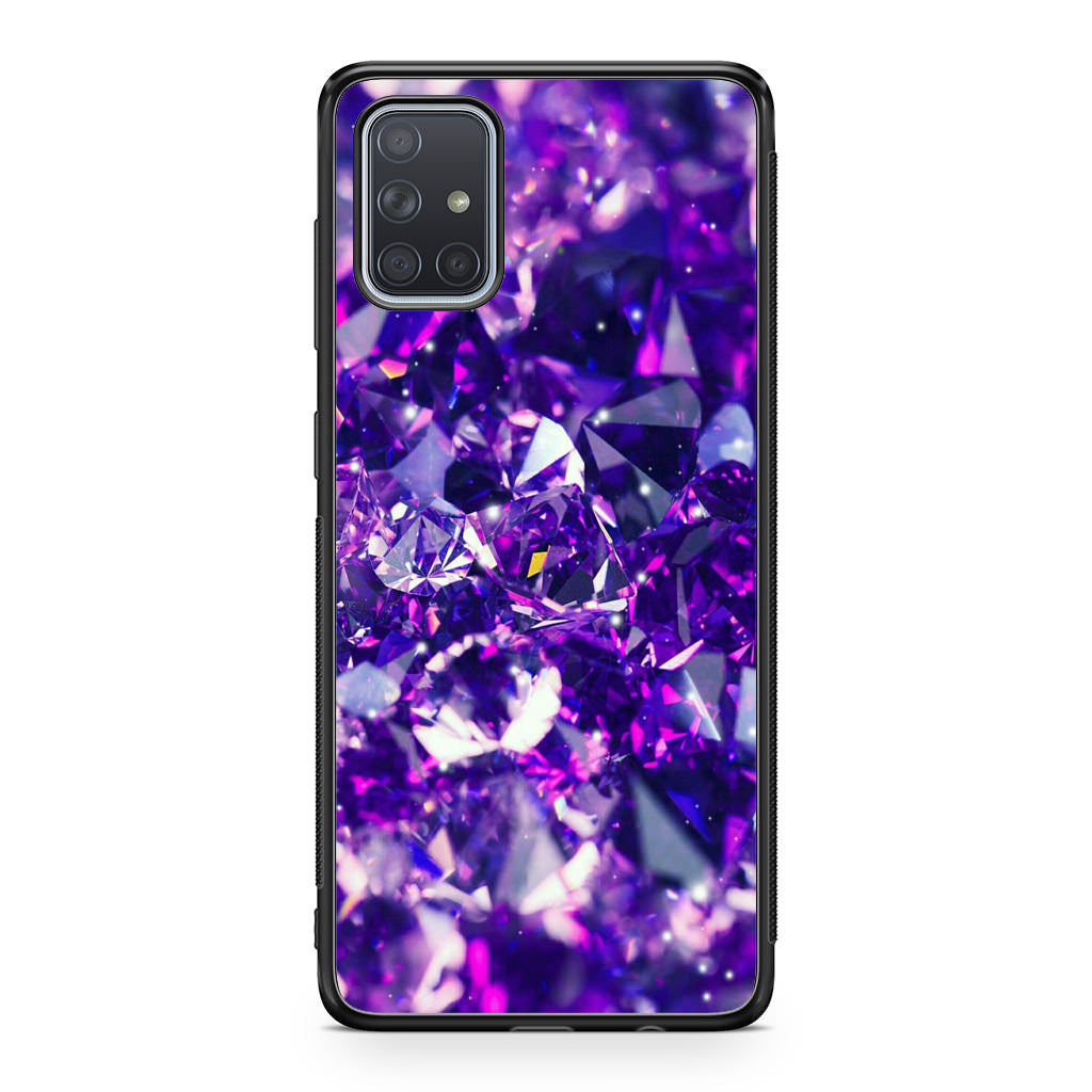 Purple Crystal Galaxy A51 / A71 Case