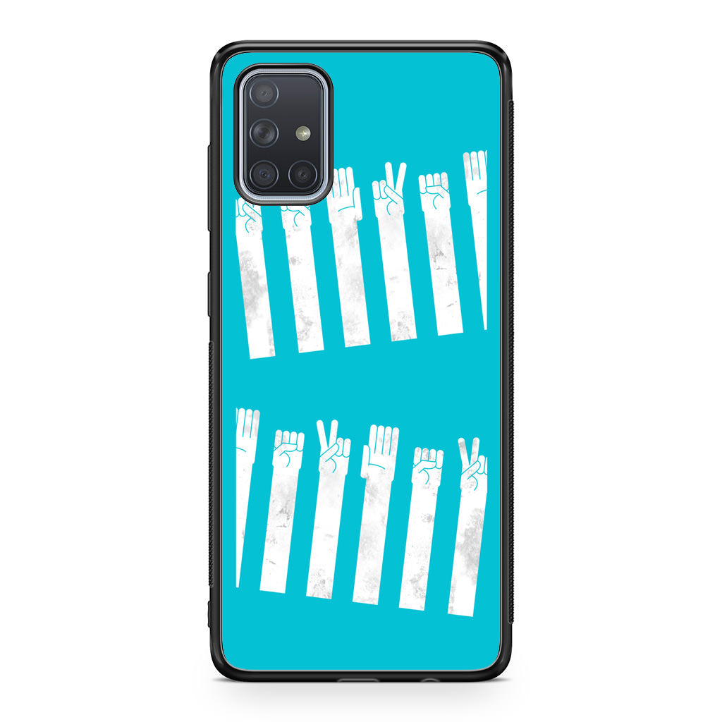 Rock–paper–scissors Zebra Crossing Galaxy A51 / A71 Case