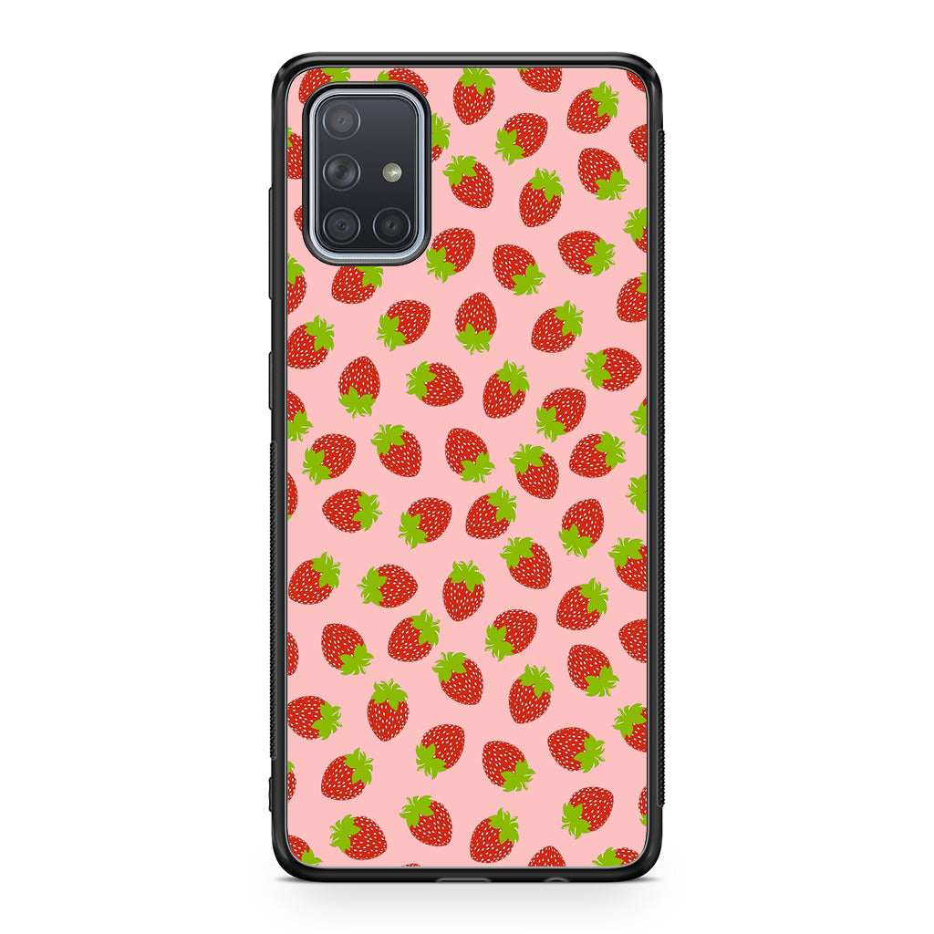 Strawberries Pattern Galaxy A51 / A71 Case