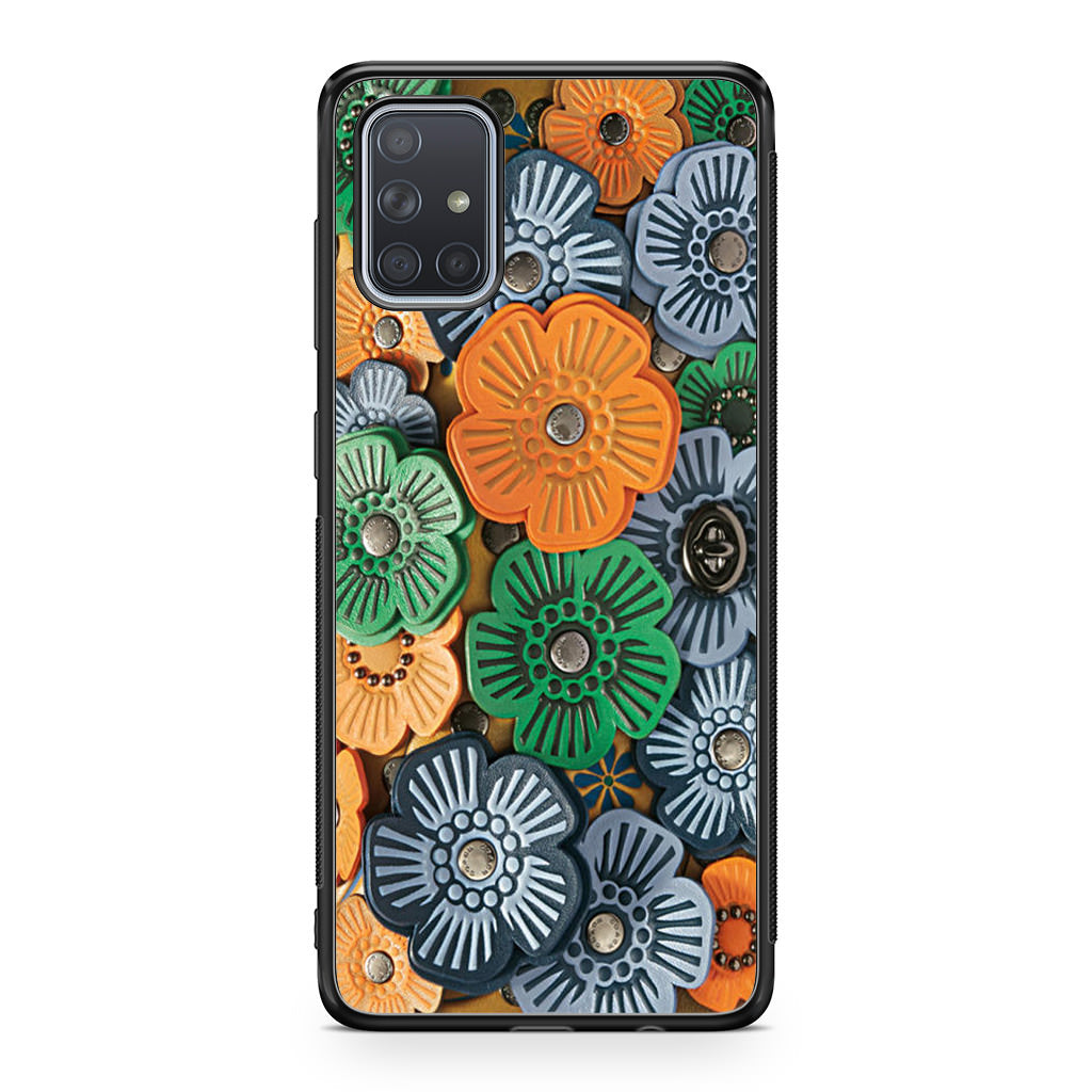Tea Rose Applique Galaxy A51 / A71 Case