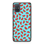 Watermelon Fruit Pattern Blue Galaxy A51 / A71 Case
