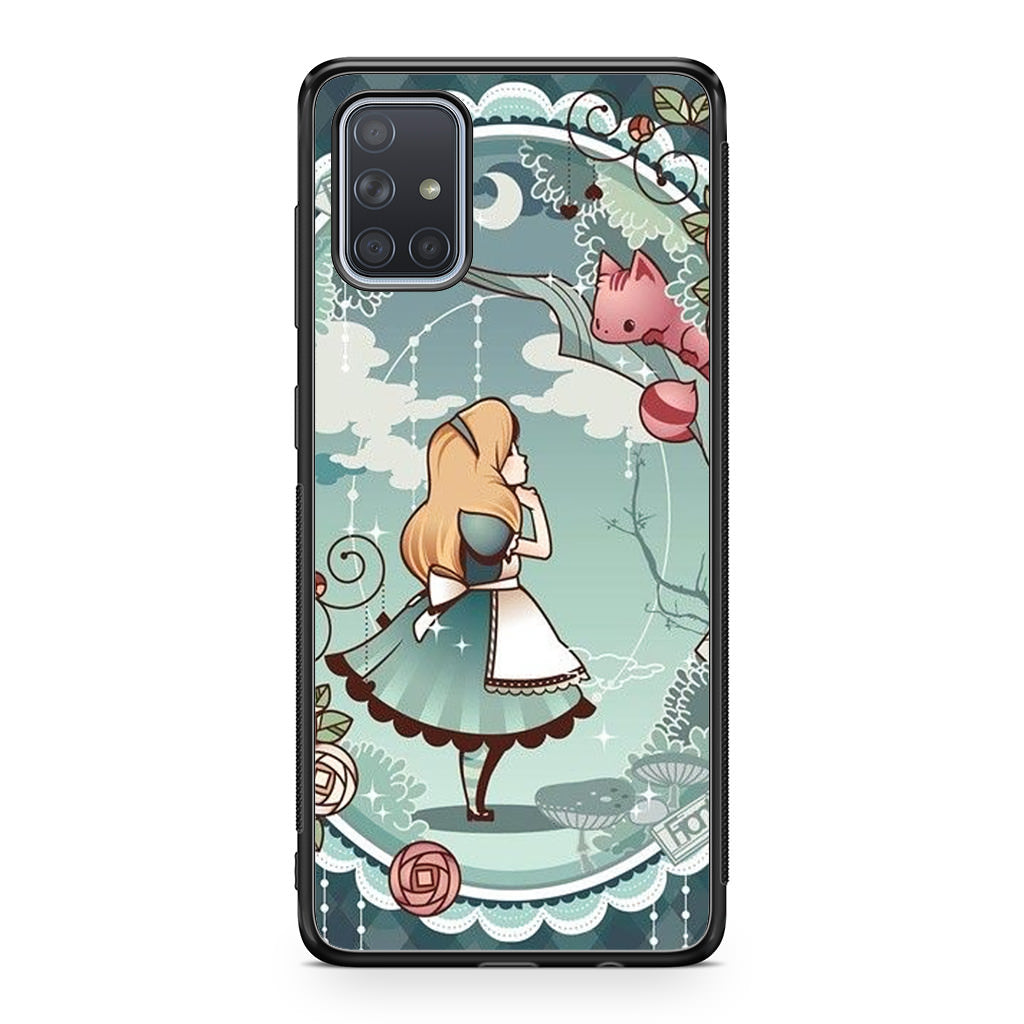 Alice And Cheshire Cat Poster Galaxy A51 / A71 Case