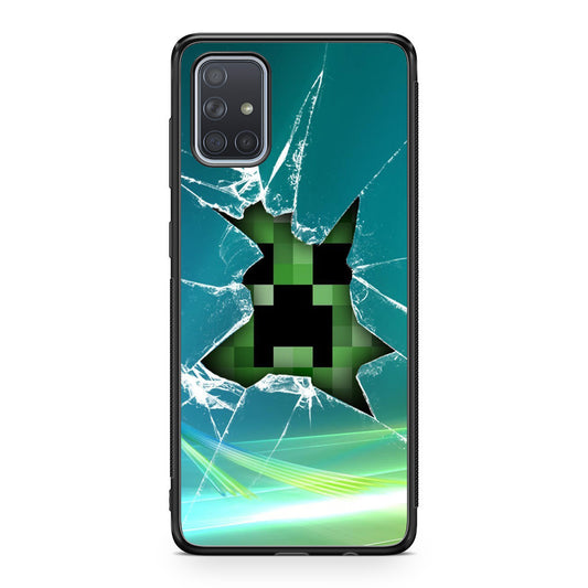 Creeper Glass Broken Green Galaxy A51 / A71 Case
