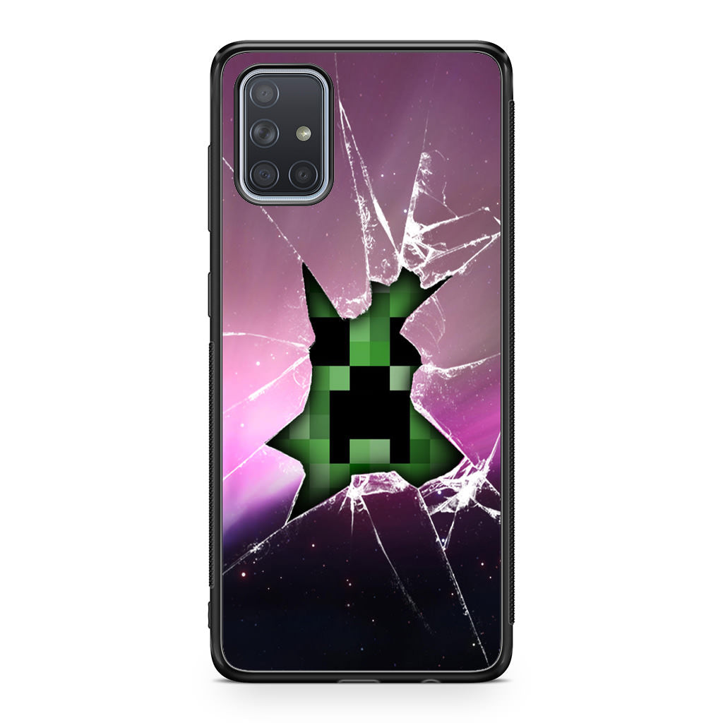 Creeper Glass Broken Violet Galaxy A51 / A71 Case