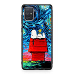 Dog Lying Under Starry Night Van Gogh Galaxy A51 / A71 Case