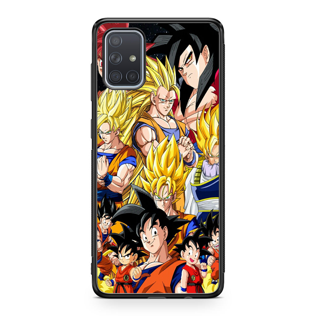 Dragon Ball Z Son Goku Transformation Galaxy A51 / A71 Case