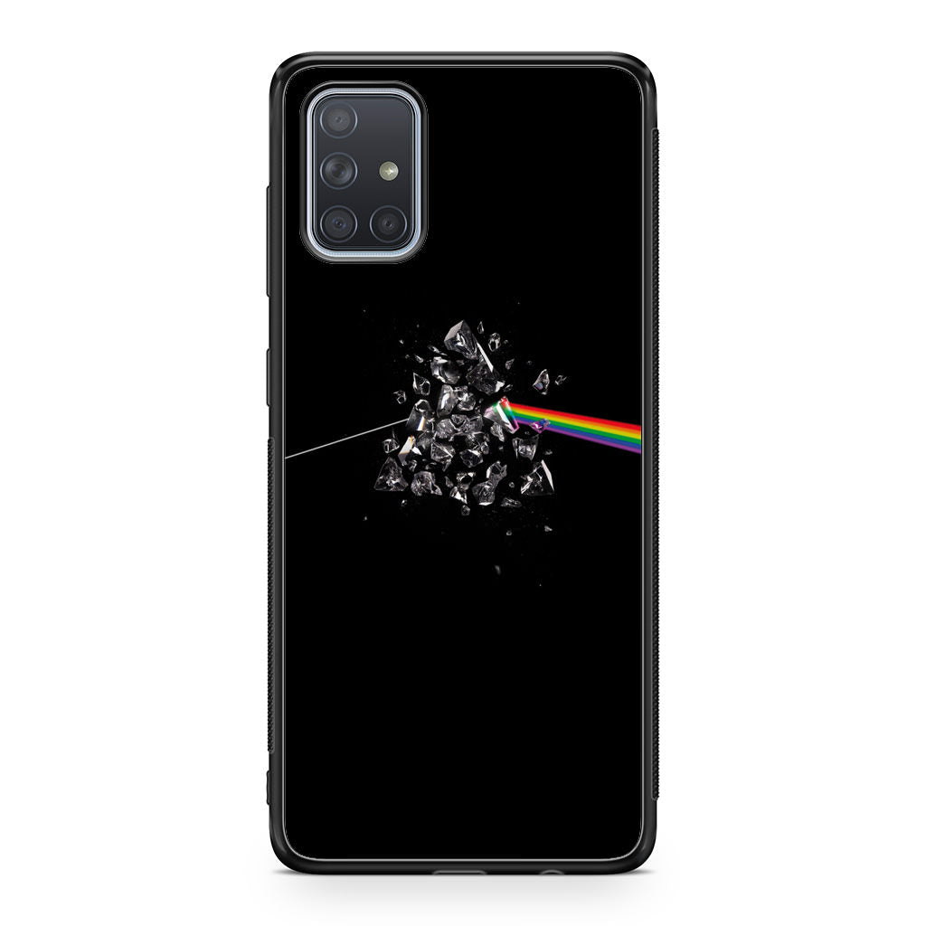 Glass Broken Light Refraction Galaxy A51 / A71 Case