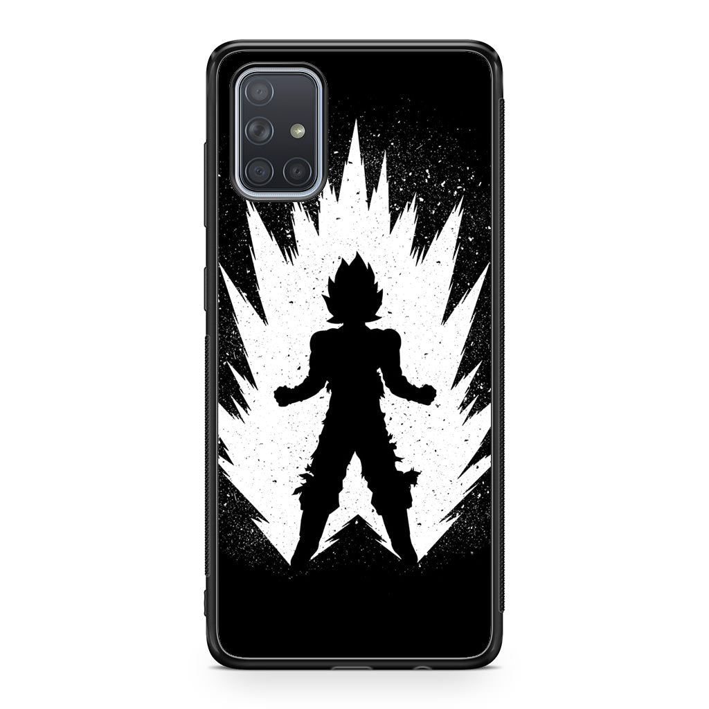 Goku Super Saiyan Black White Galaxy A51 / A71 Case