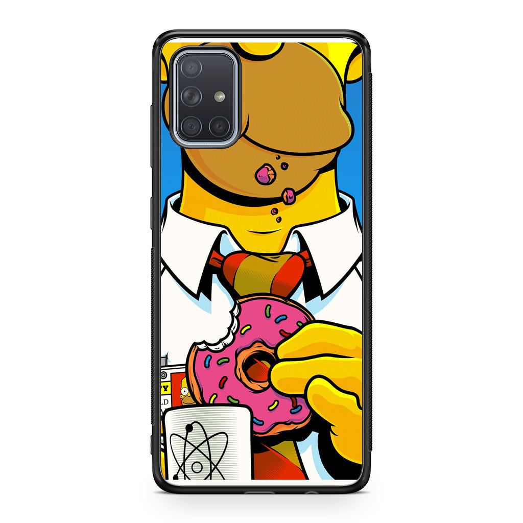 Homer Eats Donut Galaxy A51 / A71 Case