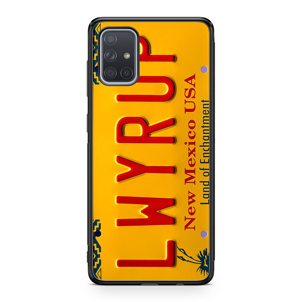 LWYRUP License Plate Galaxy A51 / A71 Case