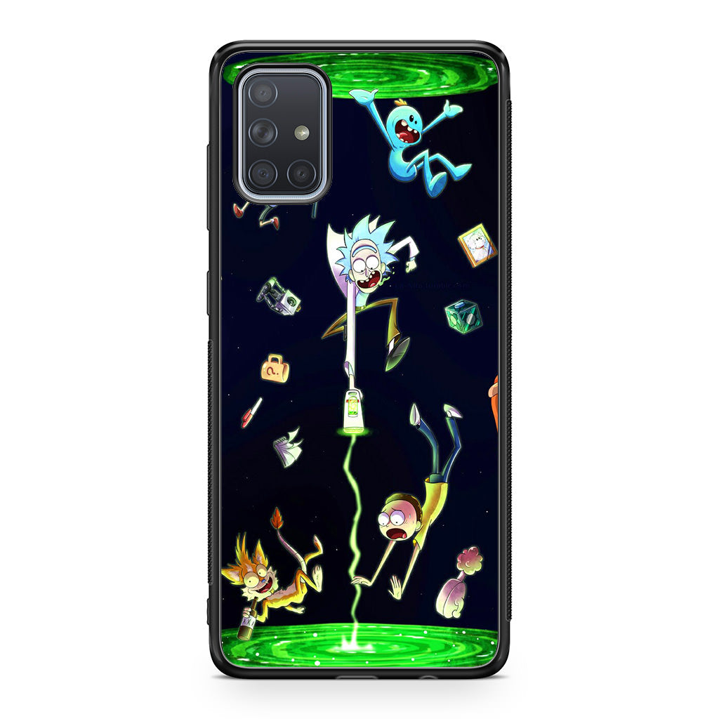 Rick And Morty Portal Fall Galaxy A51 / A71 Case