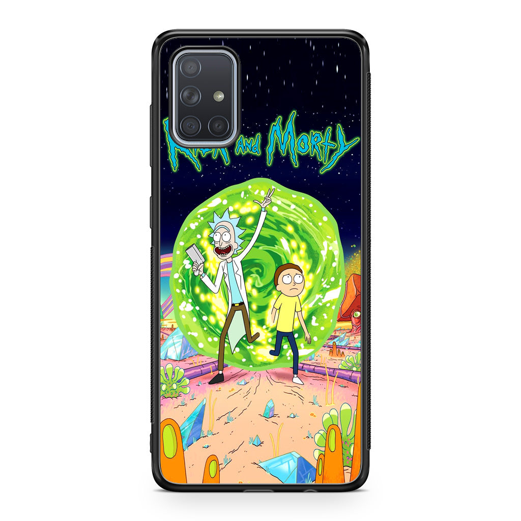 Rick And Morty Portal Gun Galaxy A51 / A71 Case