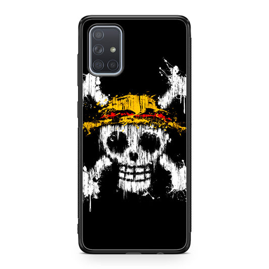 Straw Hat Pirate Logo Paint Galaxy A51 / A71 Case