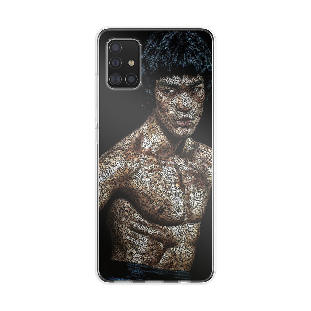 Bruce Lee Typograph Galaxy A51 / A71 Case