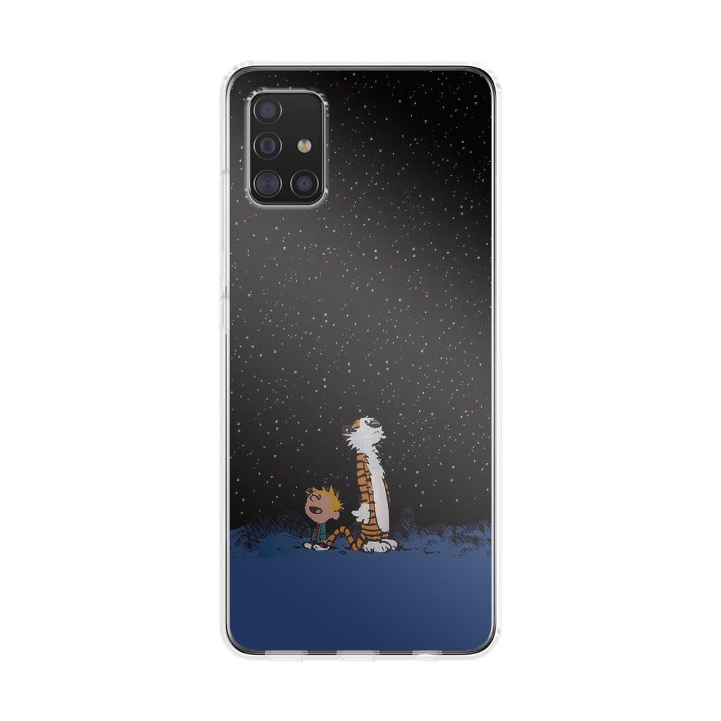 Calvin and Hobbes Space Galaxy A51 / A71 Case
