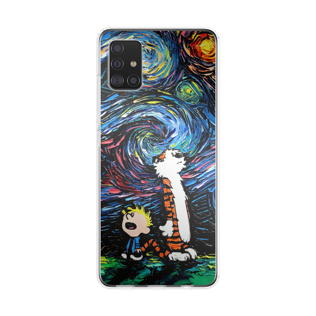 Calvin Art At Starry Night Galaxy A51 / A71 Case