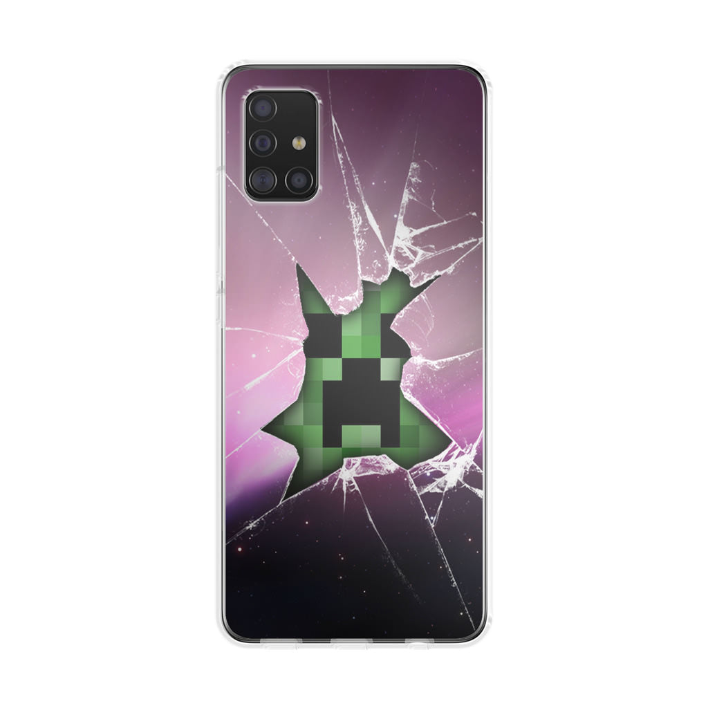 Creeper Glass Broken Violet Galaxy A51 / A71 Case