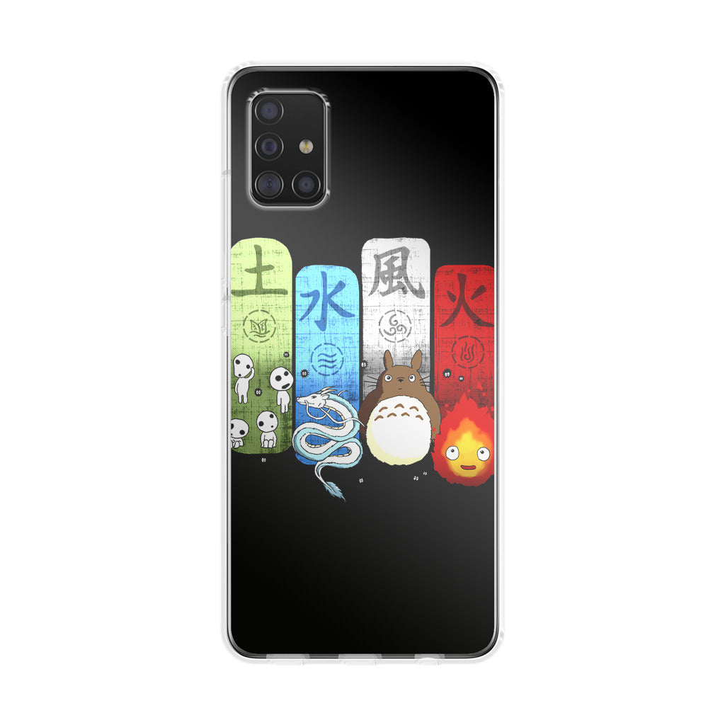 Ghibli Elemental Charms Galaxy A51 / A71 Case
