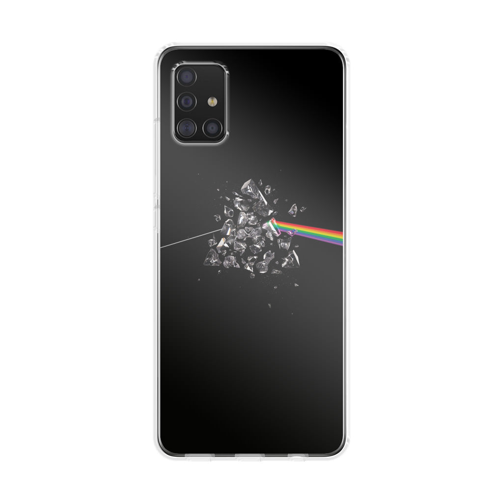 Glass Broken Light Refraction Galaxy A51 / A71 Case