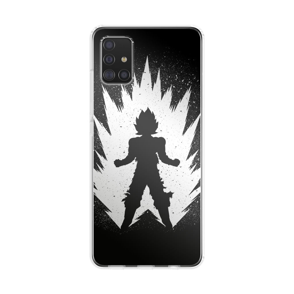 Goku Super Saiyan Black White Galaxy A51 / A71 Case