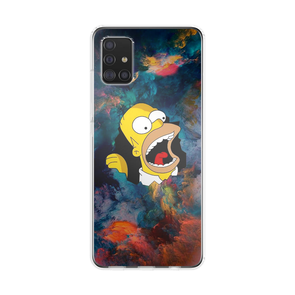Homer Behind The Black Hole Galaxy A51 / A71 Case