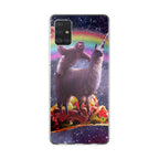 LLama And Sloth On Space Galaxy A51 / A71 Case