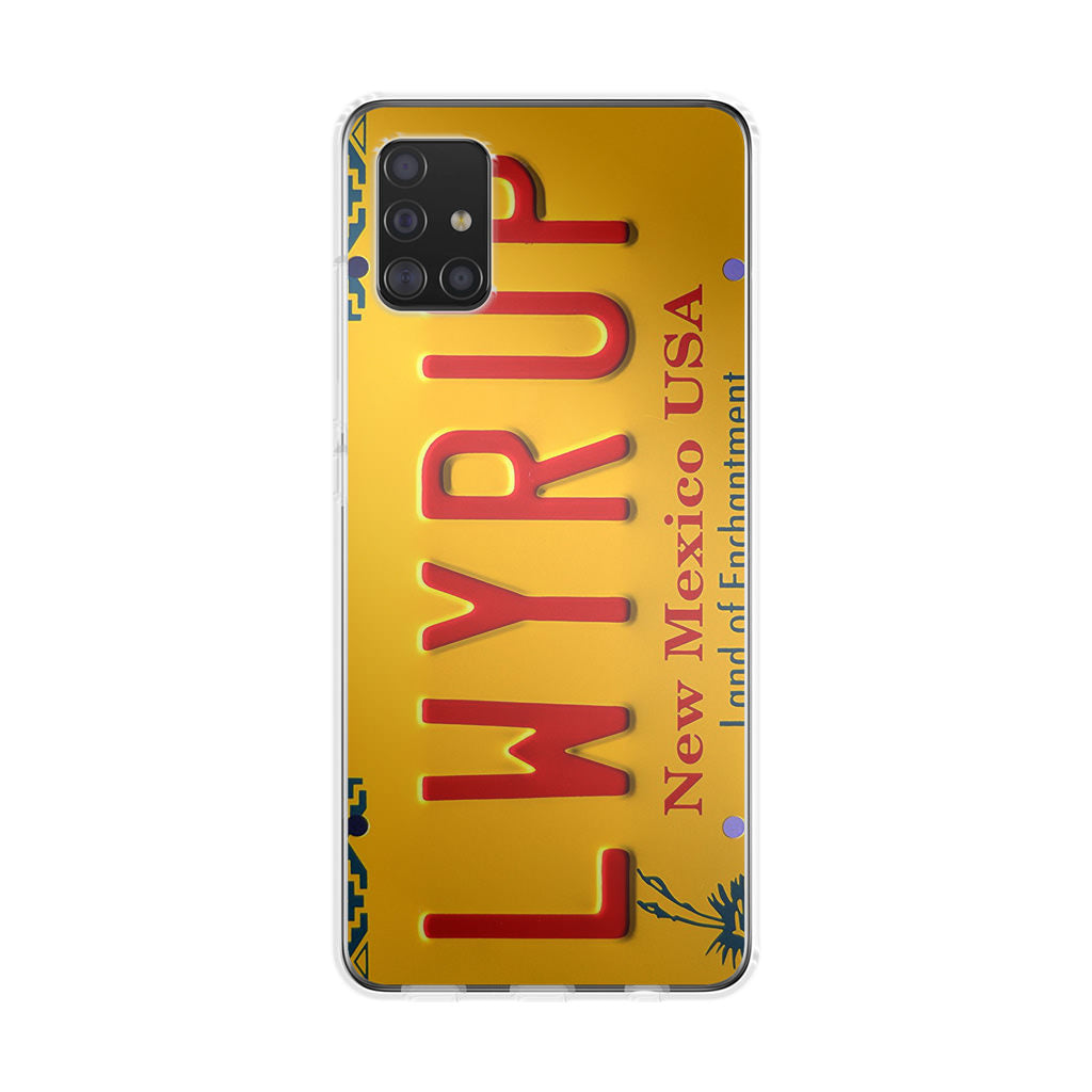 LWYRUP License Plate Galaxy A51 / A71 Case