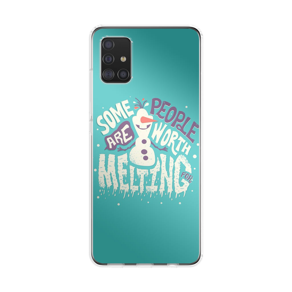 Olaf Frozen Is Melting Galaxy A51 / A71 Case