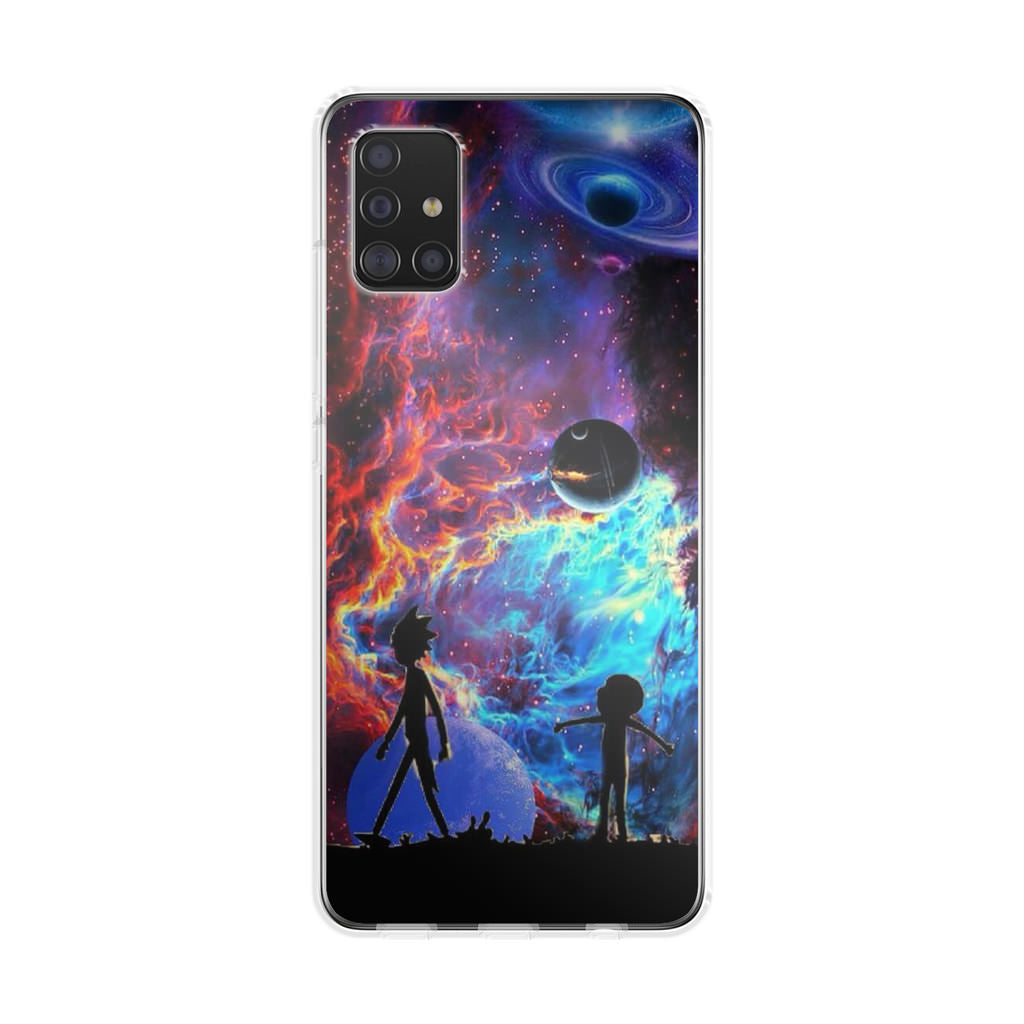 Rick And Morty Flat Galaxy Galaxy A51 / A71 Case