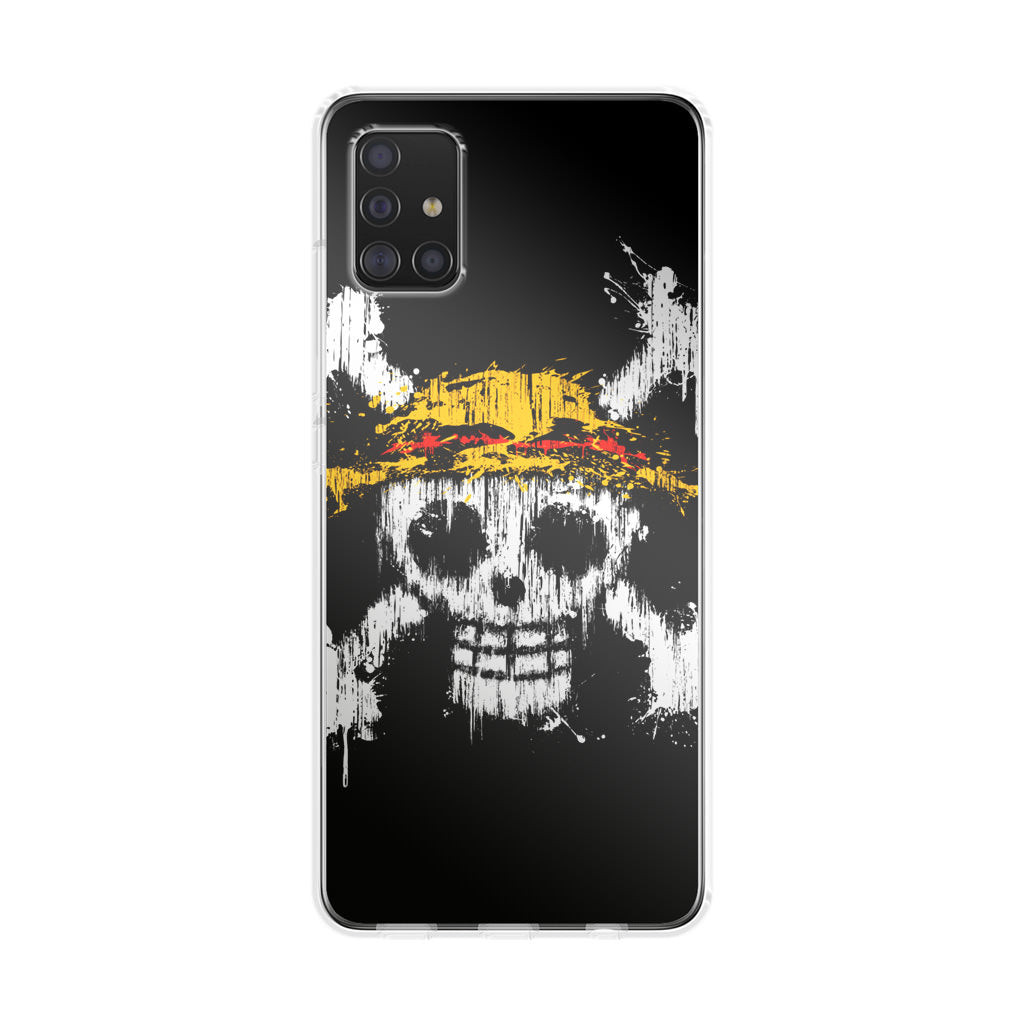 Straw Hat Pirate Logo Paint Galaxy A51 / A71 Case