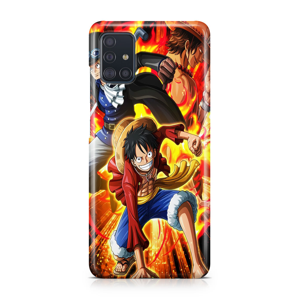 Ace Sabo Luffy Brotherhood Galaxy A51 / A71 Case