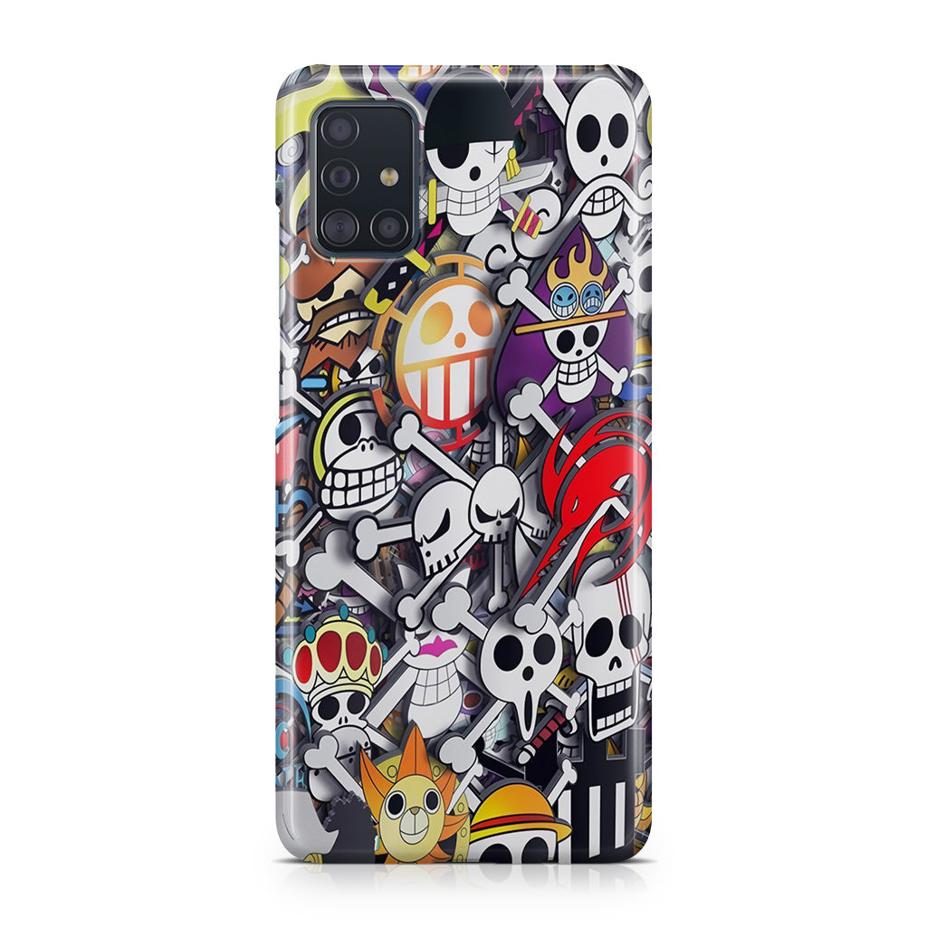 All Pirate Symbols One Piece Galaxy A51 / A71 Case