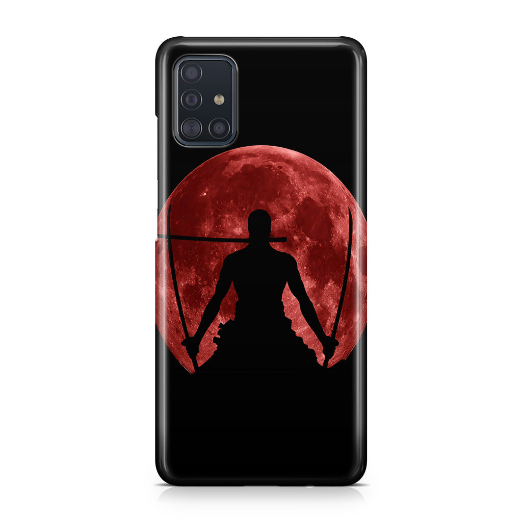 Silhouette Of Zoro In Santoryu Mode Galaxy A51 / A71 Case