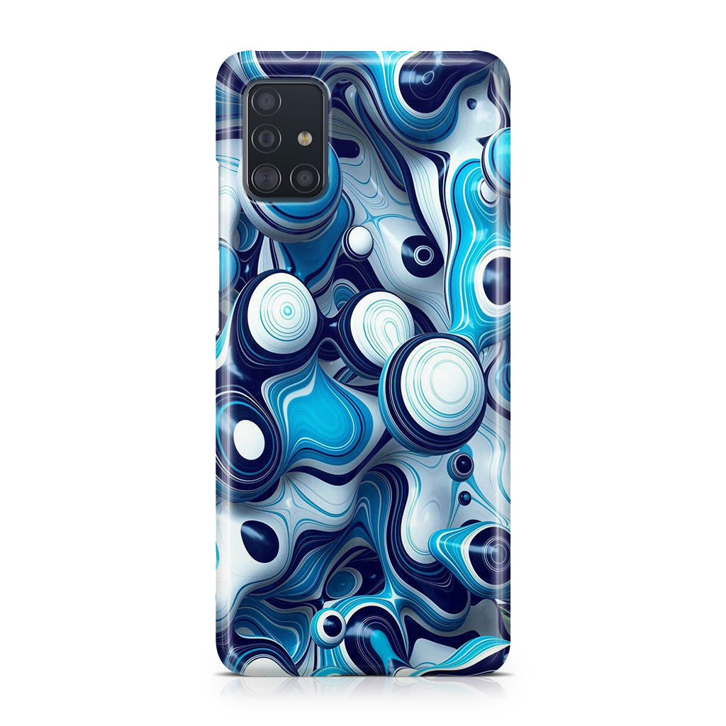 Abstract Art All Blue Galaxy A51 / A71 Case