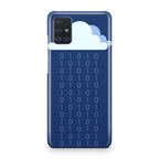 Abstract Binary Minimalist Galaxy A51 / A71 Case