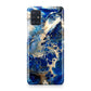 Abstract Golden Blue Paint Art Galaxy A51 / A71 Case