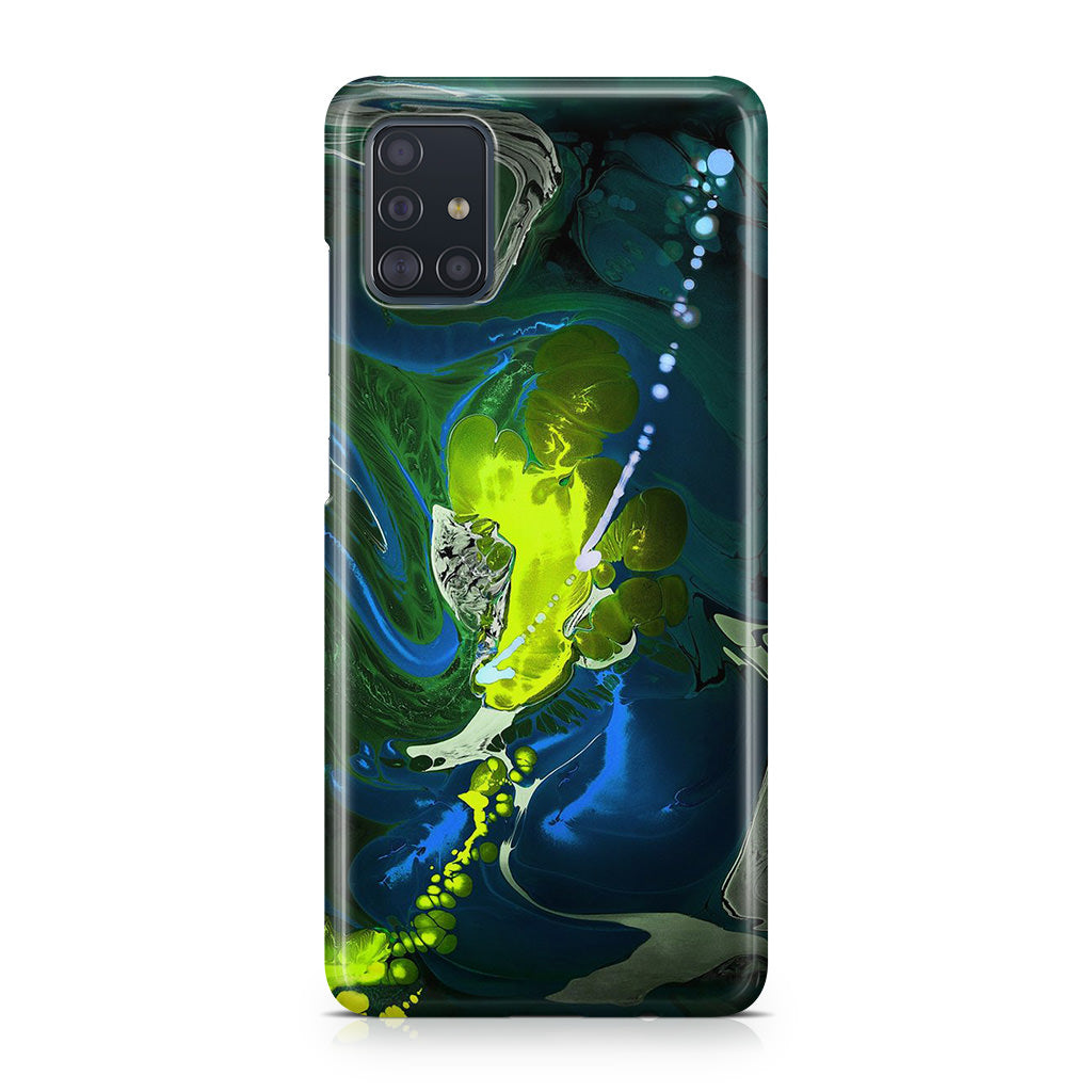 Abstract Green Blue Art Galaxy A51 / A71 Case