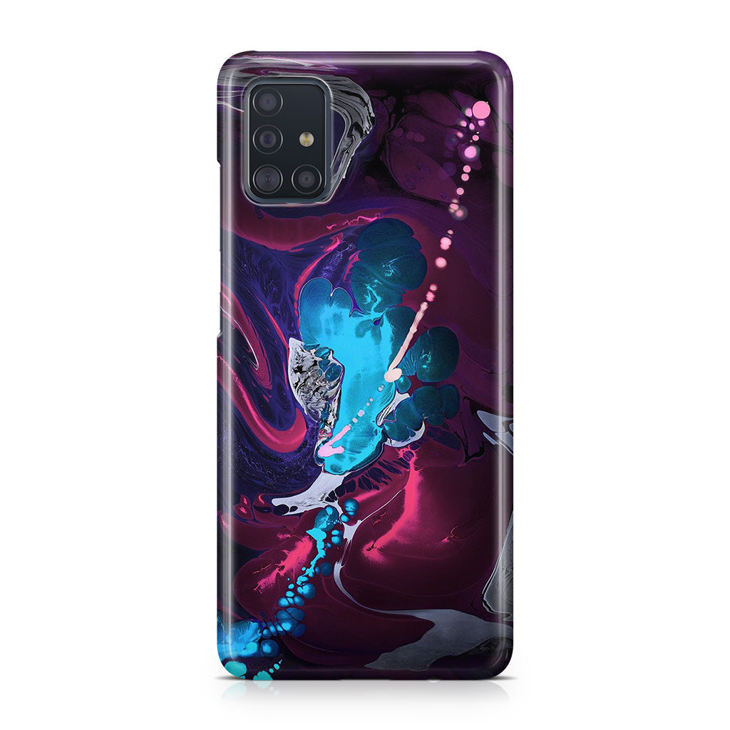 Abstract Purple Blue Art Galaxy A51 / A71 Case