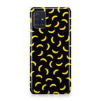 Bananas Fruit Pattern Black Galaxy A51 / A71 Case