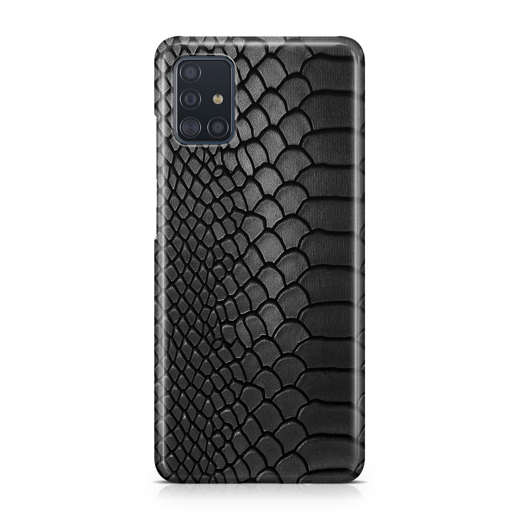 Black Snake Skin Texture Galaxy A51 / A71 Case