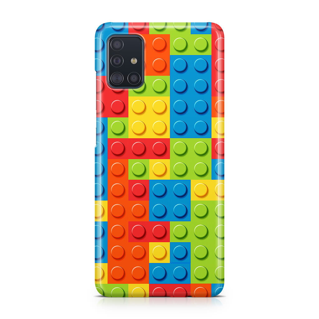 Blocks Rainbow Pattern Galaxy A51 / A71 Case