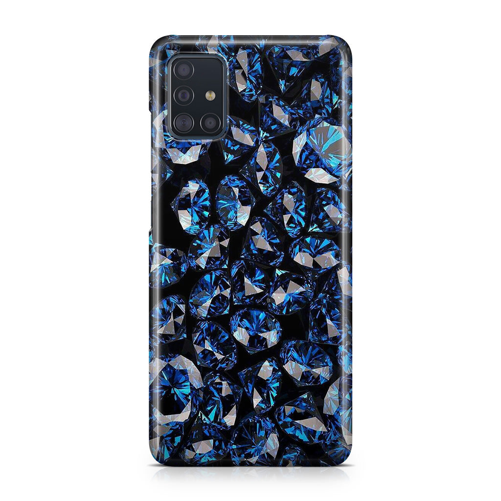 Blue Diamonds Pattern Galaxy A51 / A71 Case