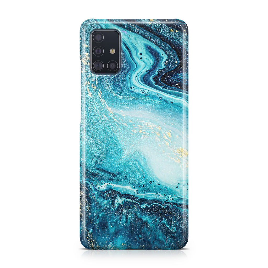 Blue Water Glitter Galaxy A51 / A71 Case