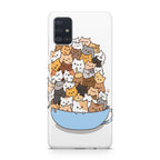 Cats on A Bowl Galaxy A51 / A71 Case