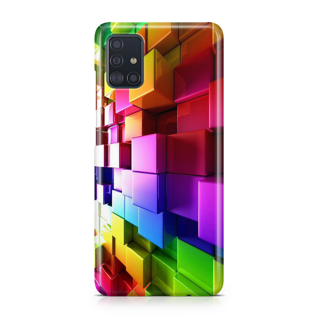 Colorful Cubes Galaxy A51 / A71 Case